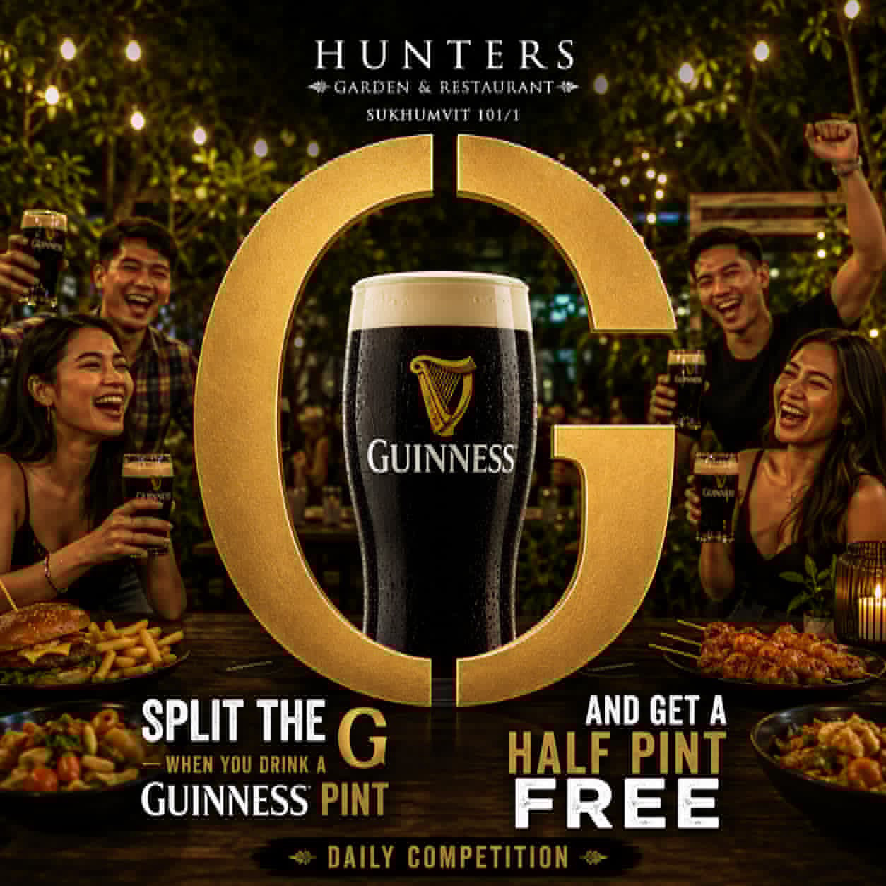 Hunters Garden Guinness Promotion