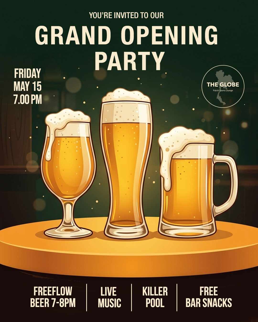 The Globe Pub Bangkok grand opening party